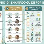 Various professional shampoo bottles on a shelf, representing the choice of hair care products.
