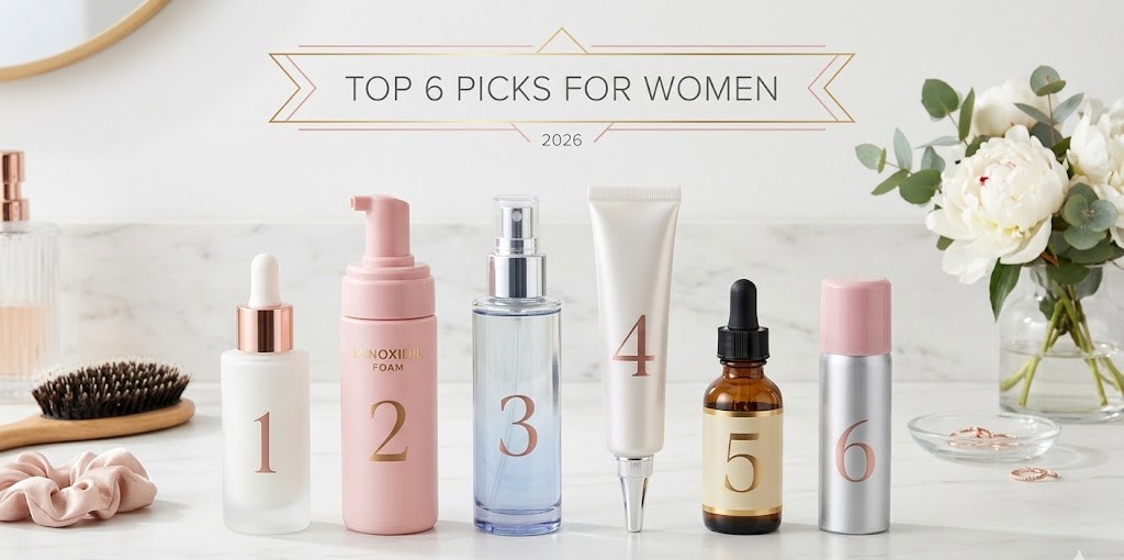 Best Minoxidil for Women 2026: Top 6 Brands for Hair Regrowth