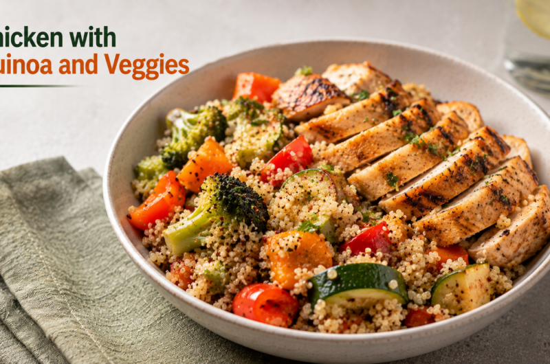 Chicken with Quinoa and Veggies for Stronger, Healthier Hair