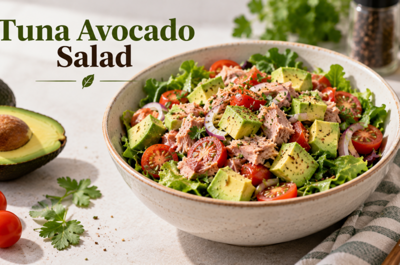 Tuna Avocado Salad With Hair-Boosting Benefits