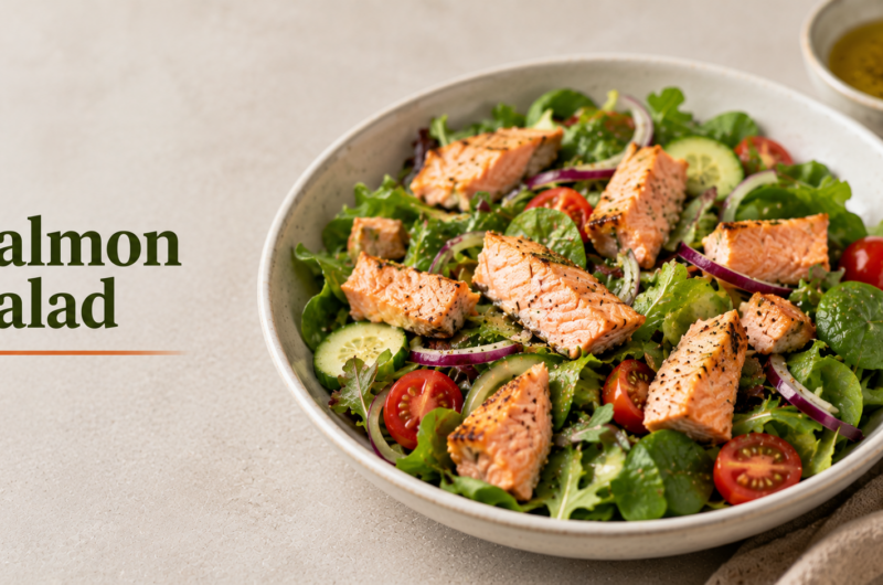 Chopped Salmon Salad for Stronger, Healthier Hair