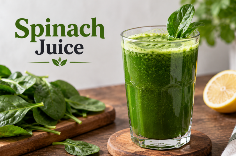 Fresh Spinach Juice (With Hair-Boosting Benefits)